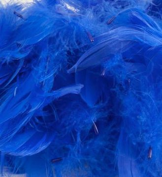 Eleganza Feathers Mixed sizes 3inch-5inch 50g bag Royal Blue No.18 - Accessories